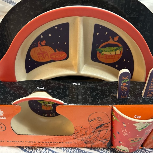 Baby Toddler Star Wars Bamboo Fiber Dinnerware 5pc Set - Picture 4 of 4
